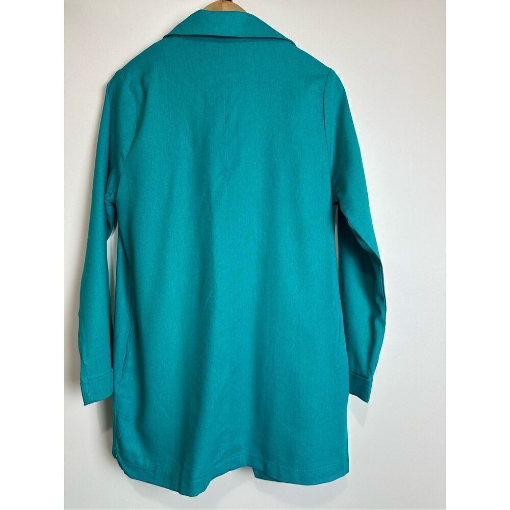 Teal Linen Short Set - Picture 3 of 8